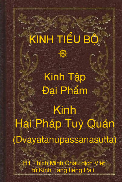 Kinh Tiểu Bộ – Kinh Tập – Chương III – Ðại Phẩm – Kinh Hai Pháp Tuỳ Quán (Dvayatanupassanasutta)