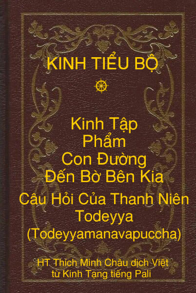 Kinh Tiểu Bộ – Kinh Tập – Chương V – Phẩm Con Ðường Ðến Bờ Bên Kia – Câu Hỏi Của Thanh Niên Todeyya (Todeyyamanavapuccha)