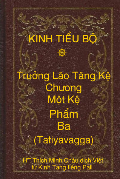 Kinh Tiểu Bộ – Trưởng Lão Tăng Kệ – Chương 1 – Một Kệ - Phẩm Ba (Tatiyavagga)