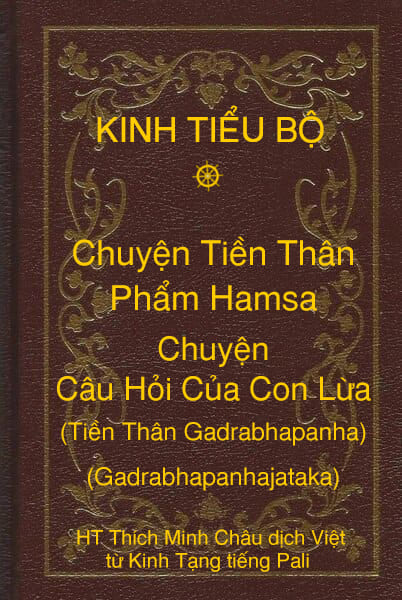 Kinh Tiểu Bộ – Chuyện Tiền Thân – Chương 1 – Phẩm Hamsa – Chuyện Câu Hỏi Của Con Lừa (Tiền Thân Gadrabhapanha, Gadrabhapanhajataka)